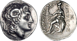ROIS ET DYNASTIES DE THRACE
Lysimaque (297-281) : Tétradrachme à la tête d'Alexandre le grand, cornue à droite - R/: Athéna assise à gauche sur un bo...