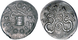 LYDIE
Tralles, (189-133) : Cistophore au serpent dans la ciste bachique R/: Arc dans le goryte entouré de 2 serpents, var. à tête radiée d'Helios
 -...