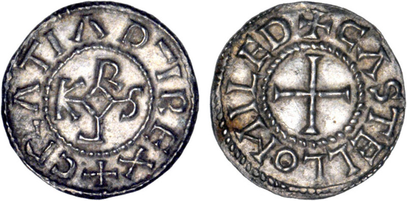 CHARLES le chauve (840-877)
Melun : Denier au monogramme
 - SUP 58 (SUP)
Très...