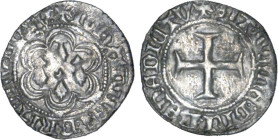BRETAGNE, duché
Jean V (1399-1442) : Blanc d'argent à 4 mouchetures (
 V - TTB 35 (TTB)
légèrement gratté


B 113, DF 280 à 286, P 21-3
VANNES ...