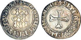 BRETAGNE, duché
Jean V (1399-1442) : Blanc à la targe (échancrée) de Vannes
 V - TTB 40 (TTB+)
Assez Rare !


B 117v, DF 298
VANNES - ARGENT - ...