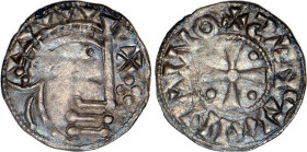 BERRI
Seigneurie de Saint-Aignan, anonymes (XIe siècle) : Denier d'argent
 - TTB 40 (TTB+)
Rare !


B 321, DF 607A, P 44-19
 - ARGENT - 0,89g
...