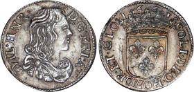 ORANGE, principauté
Guillaume-Henri de Nassau (1650-1702) : 1/12 d'écu d'argent, variété écu couronné à 3 lis
1661 - SUP 50 (SUP-)
Assez Rare !

...