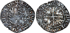 BOURGOGNE
Duché, Charles le Téméraire (1467-1477) : Engrogne ou Anserne d'Auxonne
 - TTB 40 (TTB+)
Rare !


P 135-3, DD 16-6
 - BILLON - 
 ---...