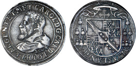 ALSACE
Strasbourg, monnaies épiscopales, Charles de Lorraine (1593-1607) : Quart d'écu d'argent daté
1604 - TTB 45 (TTB++)
Assez Rare ! - infime es...