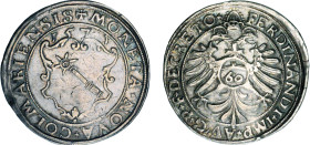 ALSACE
Colmar : Gulden thaler de 60 kreutzers (au nom de Ferdinand)
1571 - TTB 45 (TTB++)
Très Rare !!


E&L 50
COLMAR - ARGENT - 24,01g
 ----...
