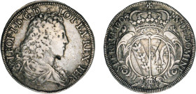 LORRAINE, duché
Léopold Ier, prétendant puis duc (1690/97-1729) : Écu au buste drapé - R/: Cartouche armorié sous une couronne
1704 - TTB 35 (TTB)
...