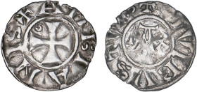 PICARDIE
Comté d'Amiens, la cité : Denier d'argent, variété à la croix cantonnée d'1 croissant
 - TTB 35 (TTB)
Rare !


B 1914, P 149-6v
 - ARG...