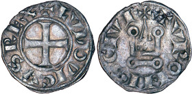 LOUIS VIII le Lion & ST LOUIS (1223-45/50)
Denier tournois, turonis
 - TTB 40 (TTB+)
Rare en l'état !


D 188
 - ARGENT - 0,85g
 -------------...