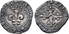 CHARLES VIII l'Affable (1483-1498)
Niquet, variété
 - TTB 40 (TTB+)
Coquille : Dijon - Très Rare !!


D 607a
DIJON - BILLON - 1,20g
 ---------...