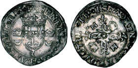 HENRI II (1547-1559)
Douzain aux croissants
1552 t - TTB 40 (TTB+)
indéterminé 2 dauphiné - 2 renversé


D 997
 - BILLON - 2,47g
 ------------...