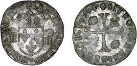 HENRI IV le Grand (1589-1610)
Douzain, 9e type, Clermont
1594 +O - TTB 35 (TTB)
Rare ! - Clermont


D 1254
CLERMONT-FERRAND - BILLON - 2,13g
 ...