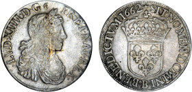 LOUIS XIV le Grand (1643-1715)
1/2 écu blanc juvénile au grand buste drapé, type de Rouen
1662 B - TTB 35 (TTB)
Assez Rare !


DR 294, D 1484, G...