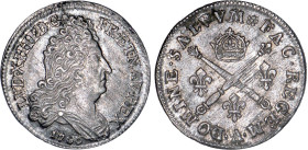LOUIS XIV le Grand (1643-1715)
10 sols aux insignes
1706 A - SUP 53 (SUP-)



DR 397, D 1566, GR 133, KM# 349
PARIS - ARGENT - 3,09g
 --------...