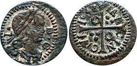 LOUIS XIV pour la Catalogne (1643-1652)
Barcelone : Menut, ou denier
1648 - TTB 45 (TTB++)
Assez Rare !


DR FC34, D 1617, KM# 34
BARCELONE - C...