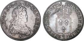 LOUIS XV le Bien aimé (1715-1774)
Écu de France
1721 Z - TTB 35 (TTB)
rf - Rarissime !!!


DR 540, D 1665-1665a, GR 319, Dav# 1328, KM# 459
GRE...