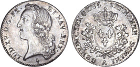 LOUIS XV le Bien aimé (1715-1774)
1/5 d'écu aux branches d'olivier & au bandeau
1764 A - SUP 50 (SUP-)
4/3 - Rare !


DR 559, D 1682, GR 299, KM...