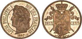 2 CENTIMES
DEUX CENT. Louis Philippe I, type à la charte de 1830
1847 - FDC 64 (FDC)
Rare !


G 100
 - BRONZE - 2,17g
 -----------------------...