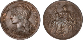 DÉCIME, 10 CENTIMES
10 CENTIMES (1re) épreuve de Dupuis tête à gauche
1897 - SPL 62 (SUP++)
Rarissime !!!


G 272, GE 30.1
 - BRONZE - 9,88g
 ...