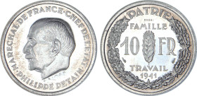 10 FRANCS
10 FRANCS (ESSAI) Concours de Simon
1941 - FDC 64 (FDC)
ESSAI Aluminium - Très Rare !!


G 807, KM# E-A80
 - ALUMINIUM - 2,52g
 ----...