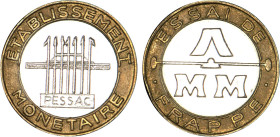 10 FRANCS
10 FRANCS ESSAI DE FRAPPE Bi-métallique (1987)
ND - SUP 58 (SUP)
Rare ! - infime coup tranche


G 826
 - BIMETALLIQUE - 
 ----------...