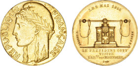 20 FRANCS
20 FRANCS (module de) Paris, 5 mai 1955 - Tête à gauche
1955 - SUP 58 (SUP)
Très Rare !! - nettoyé, coups tran.


G 867, M 2776a, KM# ...