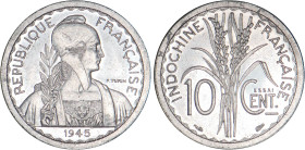 INDOCHINE
10 CENT., aluminium
1945 - SPL 63 (SUP++)
ESSAI - Rare !


GC 22, LE 184-187, KM# 28
 - ALUMINIUM - 
 ------------------------------...