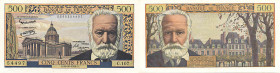 BANQUE DE FRANCE - XXe SIÈCLE
500 FRANCS (VICTOR HUGO)
1958 - SUP 55 (SUP)
30-10, légèrement pressé


FA 35, PI # 133
 - PAPIER - 
 ----------...