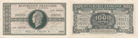 BILLETS DU TRÉSOR & ÉMISSIONS PROVISOIRES
1 000 FRANCS (Marianne), impression anglaise, chiffres maigres
ND H - SUP 58 (SUP)
Très Rare !!


FA V...