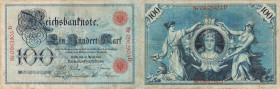 ALLEMAGNE
Billets Impériaux : 100 Mark, bleu (10/4/1896)
1896 - TB 25 (TB++)
Rare !


PI# #18
 - PAPIER - 
 ----------------------------------...