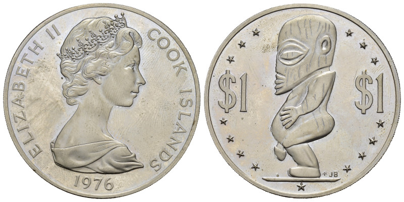 COOK ISLANDS. 1 Dollaro 1976. Ni. Proof