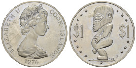 COOK ISLANDS. 1 Dollaro 1976. Ni. Proof