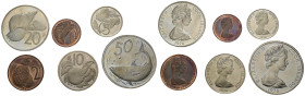 COOK ISLANDS. Lotto di 6 monete 1976. Proof
