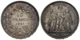 FRANCIA. 10 Francs 1967. Ag. Patinata. FDC