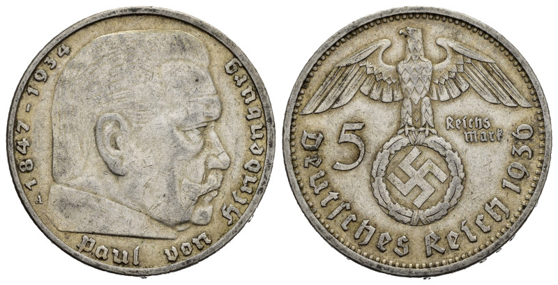 GERMANIA. Terzo Reich. 5 Reichsmark 1936 A. Ag. BB