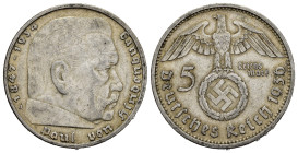 GERMANIA. Terzo Reich. 5 Reichsmark 1936 A. Ag. BB