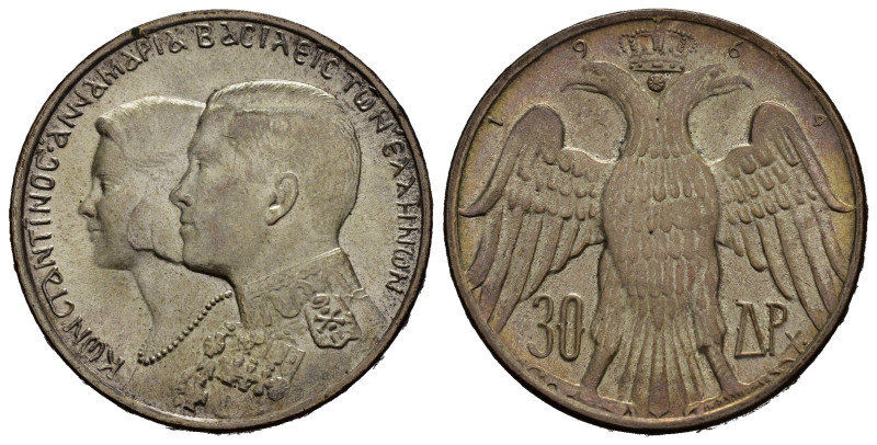 GRECIA. 30 Dracme 1964. Ag. qFDC