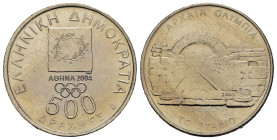 GRECIA. 500 Dracme 2000 - Olimpiadi Atene 2004. Ni. FDC
