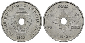 LAOS. 20 CENTS 1952. Al. qFDC