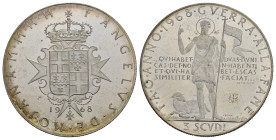 MALTA. 3 Scudi 1968. Ag 10 g. Impronte. Proof