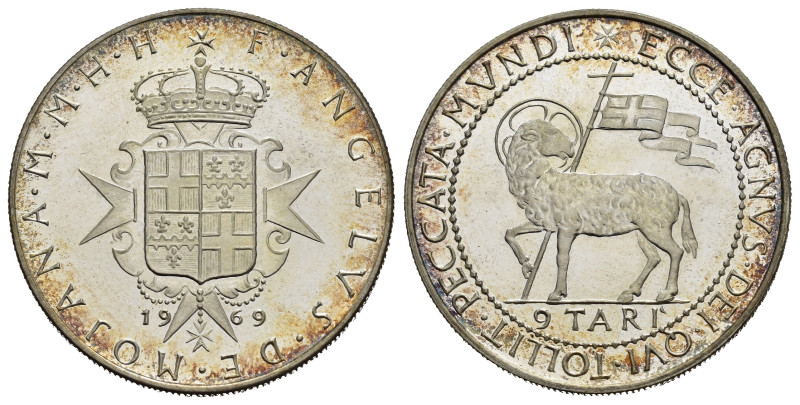 MALTA. 9 Tarì 1969. Ag. Proof