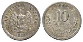 MESSICO. 10 centavos 1886. qFDC