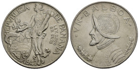 PANAMA. 1 Balboa 1947. Ag. 26,65 g. qFDC