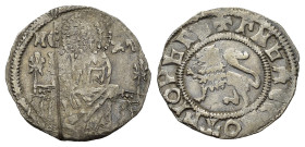 SERBIA. George Branković (1402-1456). Dinar. Ag 0,73 g. D/IC - XC; Cristo seduto frontale benedicente. R/ДЄСПОТЬ ГЮРЬГЬ; Leone rampante. BB+...