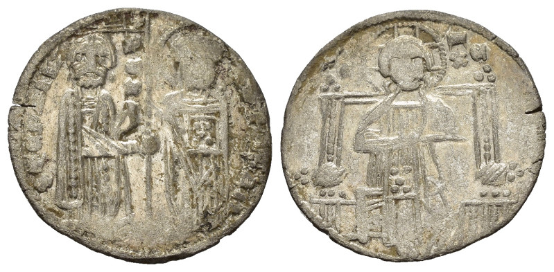 SERBIA. Stefano Urosio (1282-1321). Imitazione del grosso di Venezia. Ag (1,80 g...