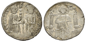 SERBIA. Stefano Urosio (1282-1321). Imitazione del grosso di Venezia. Ag (1,80 g). MB
