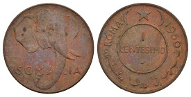 SOMALIA. AFIS. Amministrazione Fiduciaria Italiana in Somalia. 1 centesimo 1950. qFDC