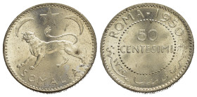 Somalia. Afis. 50 centesimi 1950. FDC
