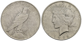 STATI UNITI. Dollaro Peace 1922 D. Ag. BB+