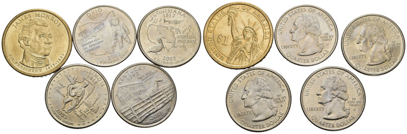 STATI UNITI. Lotto di 5 monete commemorative. FDC